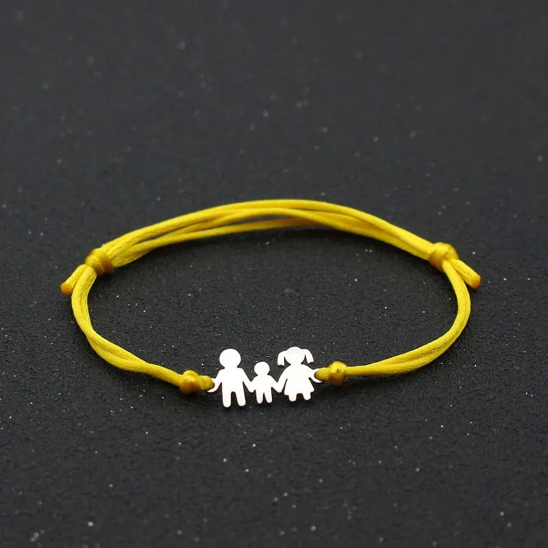 Lucky Red String Bracelet Braided Adjustable Stainless Steel Charm Bracelets 