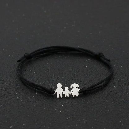 Lucky Red String Bracelet Braided Adjustable Stainless Steel Charm Bracelets 